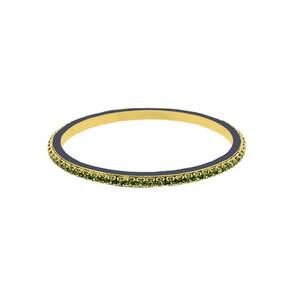 NEW TOVA women's helly fall edition bangles in green rhinestones